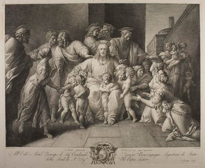 Cristo bendiciendo a los niños de Giuseppe Cades