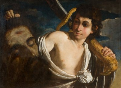 David con la cabeza de Goliat, 1630-1660 de Giuseppe Caletti