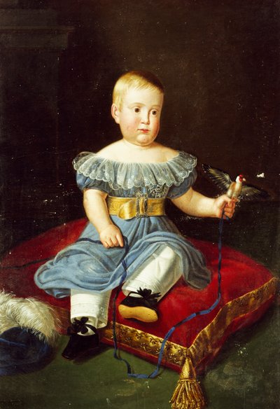 Retrato del príncipe Luis, Borbón-Dos Sicilias, conde de Aquila de niño (Nápoles de Giuseppe Cammarano