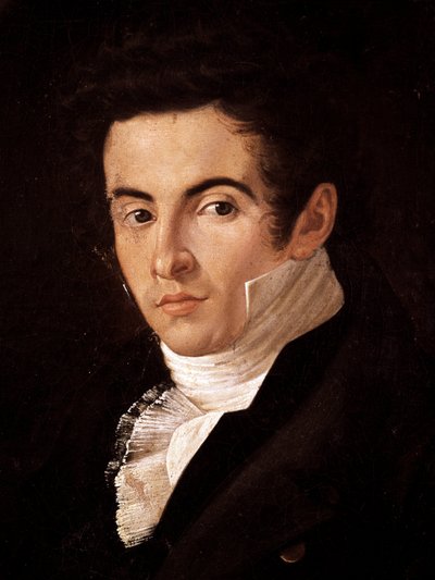 Retrato del compositor Vincenzo Bellini (1801-1835) de Giuseppe Cammarano