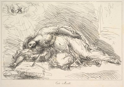 Mujer asesinada con espada, 1740-1802 de Giuseppe Canale