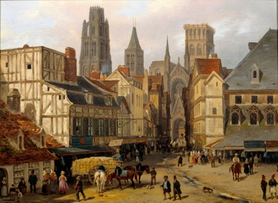 Place Haute, antigua torre en Rouen de Giuseppe Canella