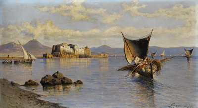 Bahía de Nápoles con Castel dell