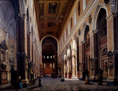 Interior de la Catedral de Nápoles de Giuseppe Castiglione