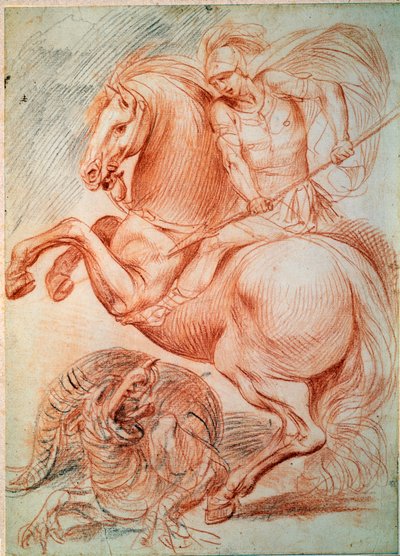 San Jorge y el dragón de Giuseppe Cesari