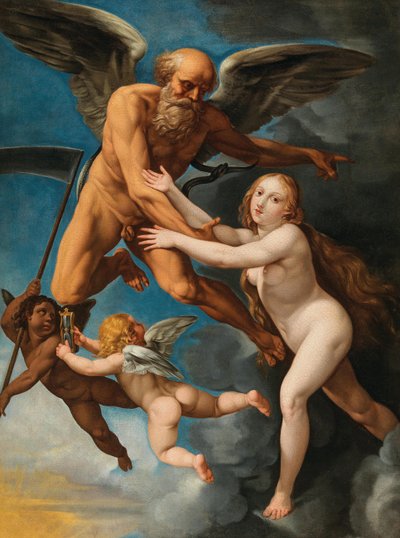 El tiempo secuestrando la verdad, c.1630 de Giuseppe Cesari