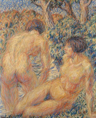 Desnudo en el bosque de Giuseppe Cominetti