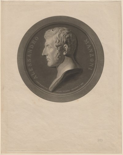 Alessandro Manzoni de Giuseppe Cornienti, after Gaetano Monti