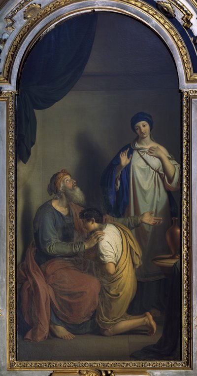 Isaac bendiciendo a Jacob, por Giuseppe Diotti de Giuseppe Diotti