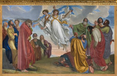 Presbiterio, Giueppe Diotti, Aparición de ángeles después de la Ascensión 1830 de Giuseppe Diotti