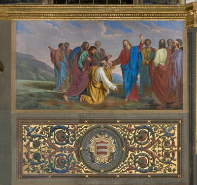 Presbiterio, Giueppe Diotti, Entrega de llaves a Pedro 1834 de Giuseppe Diotti