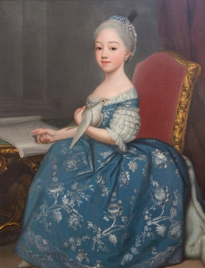 Retrato de María Josefina de Saboya (1753-1801), futura condesa de Provenza, de Giuseppe Dupra (1703-1784), óleo sobre lienzo de Giuseppe Duprà