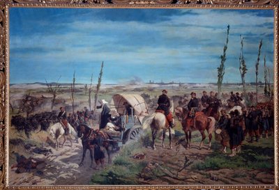 Campamento militar italiano en la batalla de Magenta en 1859 de Giuseppe Fattori