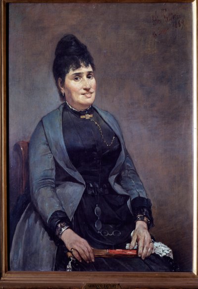 Retrato de una mujer de Giuseppe Fattori