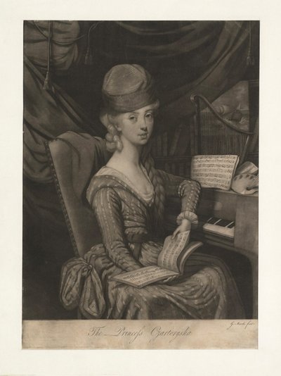 Retrato de la Princesa Izabela Czartoryska de soltera Condesa Fleming 1746-1835, 1777 de Giuseppe Filippo Liberati Marchi