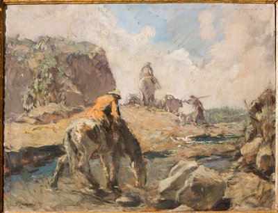 El Vado (óleo sobre madera contrachapada) de Giuseppe Graziosi