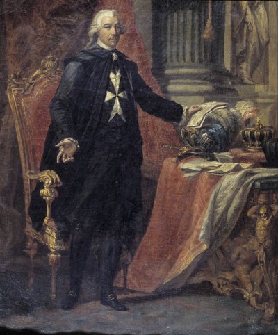 Retrato de M. de Rohan Por Giuseppe Grech (1755 - 1787). 14 x 11 cm. de Giuseppe Grech