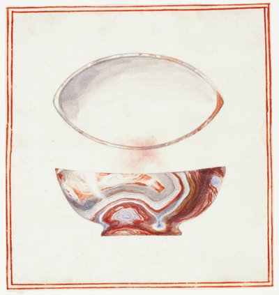 Cuenco marmolado con tapa de Giuseppe Grisoni