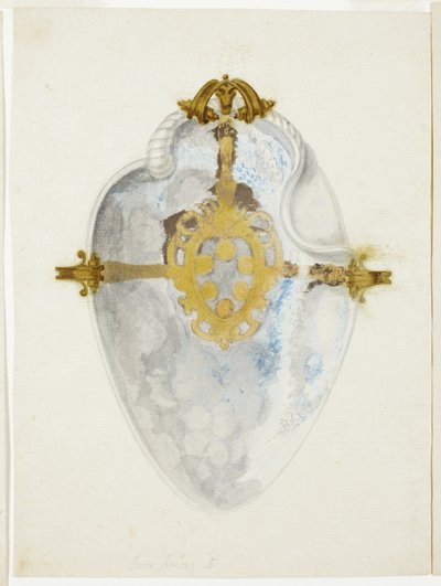 Vista general de la concha con el escudo de los Médicis de Giuseppe Grisoni