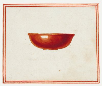 Platillo rojo de Giuseppe Grisoni