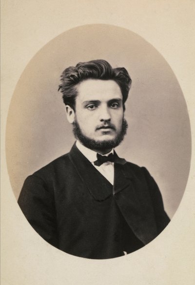 Retrato del fotógrafo francés Gustave Eugene Chauffourier de Giuseppe Incorpora