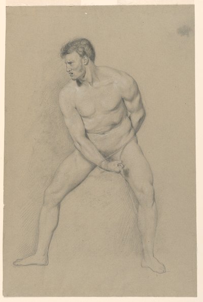 Estudio académico de un desnudo masculino de Giuseppe Longhi