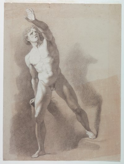 Estudio académico de un desnudo masculino de Giuseppe Longhi