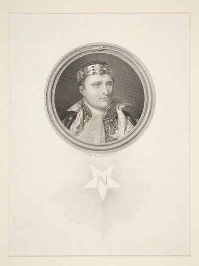 Napoleón como rey de Italia de Giuseppe Longhi