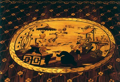 Escena inspirada en China, (detalle) de Giuseppe Maggiolini