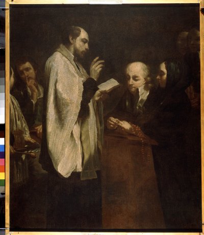 ""La boda"" (La boda) Pintura de Giuseppe Maria Crespi (1665-1747) hacia 1710 Museo del Hermitage, San Petersburgo (San Petersburgo) de Giuseppe Maria Crespi
