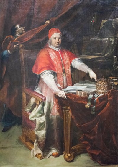 Papa Benedicto XIV (óleo sobre lienzo) de Giuseppe Maria (1665 1747) Crespi