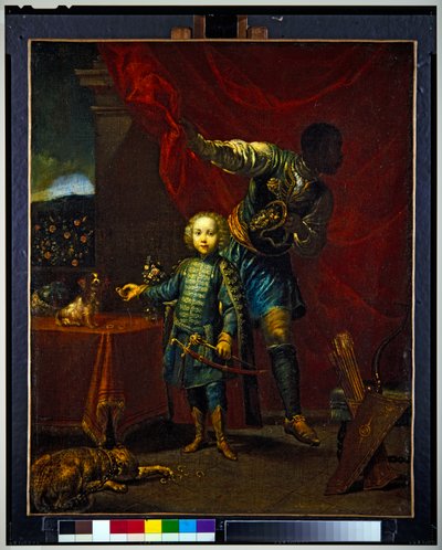 Retrato de un niño, supuestamente hijo del general Johann Pálffy (pintura) de Giuseppe Maria (1665 1747) Crespi