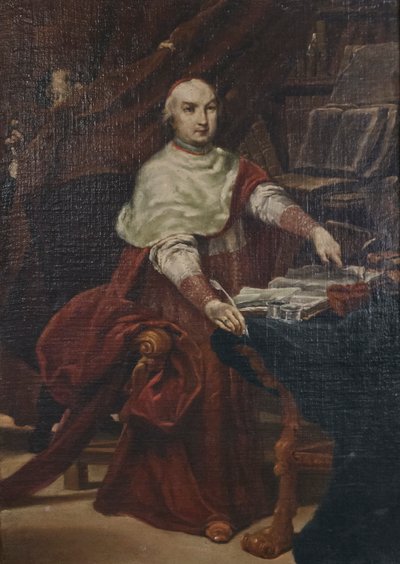 Retrato del cardenal Próspero Lambertini de Giuseppe Maria (1665 1747) Crespi