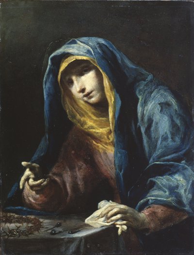 La Virgen con los instrumentos de la Pasión, c.1730 de Giuseppe Maria Crespi
