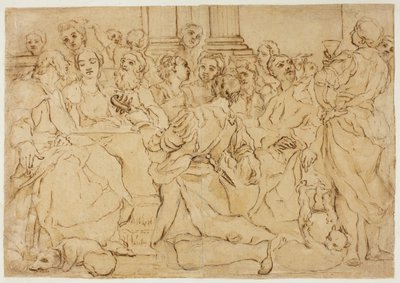 Estudio para las Bodas de Caná de Giuseppe Maria Crespi