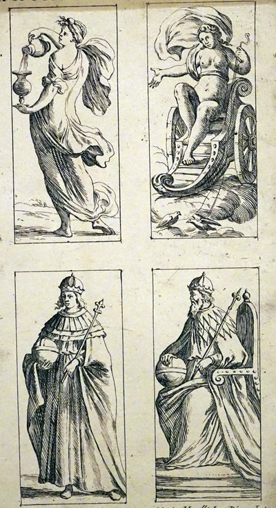 Cartas de tarot del siglo XVII por Giuseppe Maria Mitelli de Giuseppe Maria Mitelli