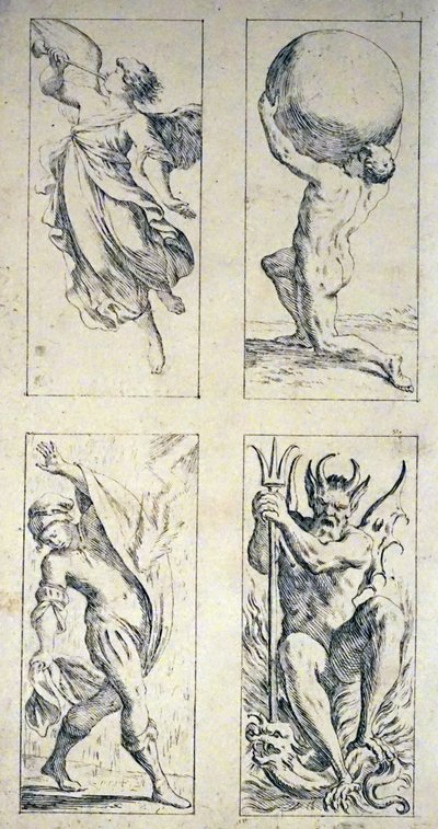 Cartas del tarot del siglo XVII de Giuseppe Maria Mitelli