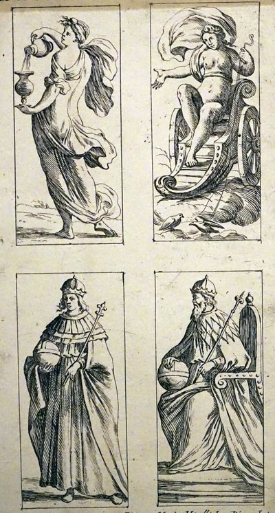 Cartas del tarot del siglo XVII de Giuseppe Maria Mitelli