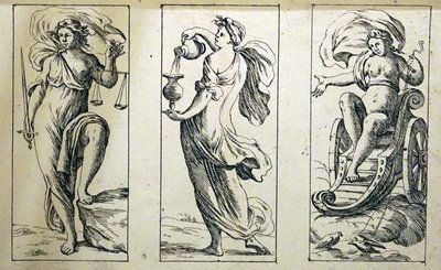 Cartas del tarot del siglo XVII de Giuseppe Maria Mitelli