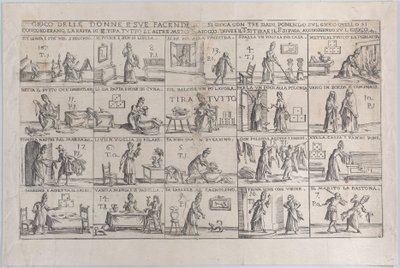 Juego de esposas y sus tareas, 1654-1718 de Giuseppe Maria Mitelli