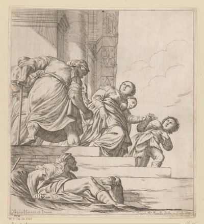 La reina Vasti es exiliada de Giuseppe Maria Mitelli
