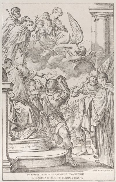 Placa 11: San Guillermo de Aquitania de Giuseppe Maria Mitelli