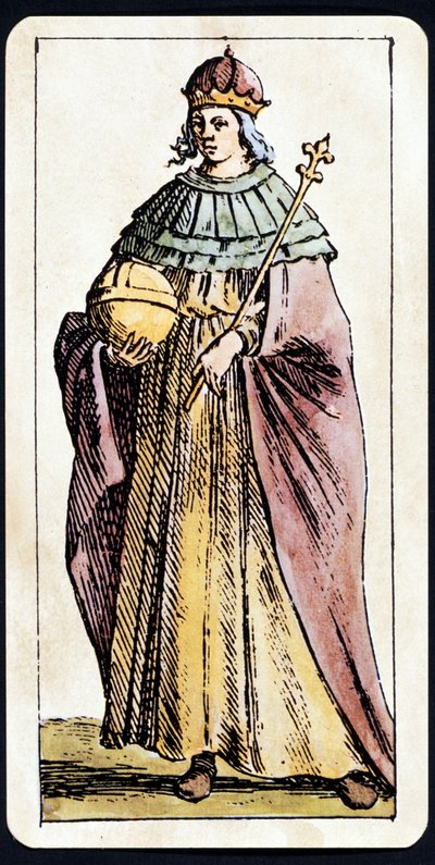 La Papisa Juana representada en un juego de Tarot manuscrito por C.M. Mitelli de Giuseppe Maria Mitelli