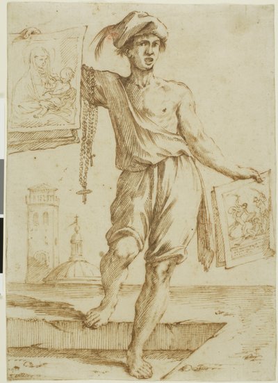 Vendedor de rosarios e imágenes sagradas de Giuseppe Maria Mitelli
