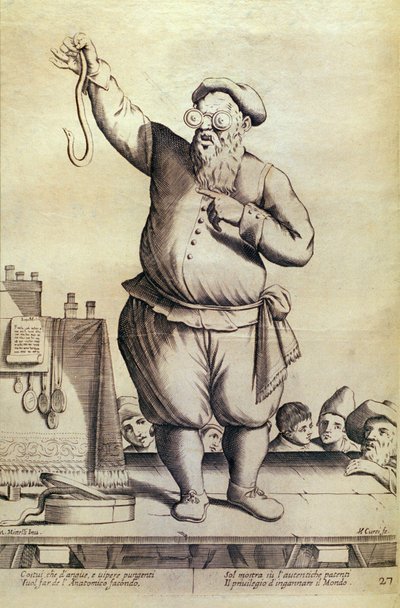 NEGOCIOS VAGANTES - LA CIARLATANO de Giuseppe Maria Mitelli