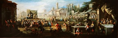 Una feria de pueblo de Giuseppe Moriani