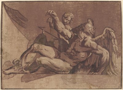 Saturno de Giuseppe Nicolo Vicentino, after Giovanni Antonio Pordenone
