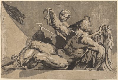 Saturno de Giuseppe Nicolo Vicentino, after Giovanni Antonio Pordenone