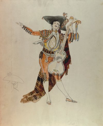 Boceto de vestuario de Giuseppe Palanti