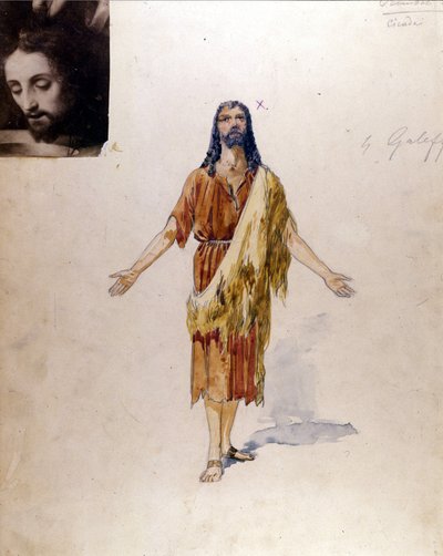 Richard Strauss: Traje de "Salomé" de Giuseppe Palanti (1881-1946) para el papel de Jokanaan para el teatro La Scala de Milán en 1912 de Giuseppe Palanti